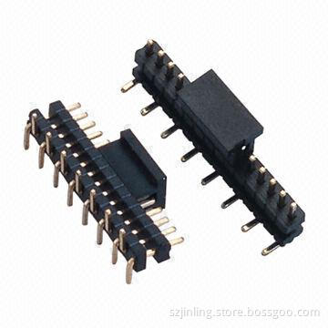 1.27mm pin header single, row SMT type with cap